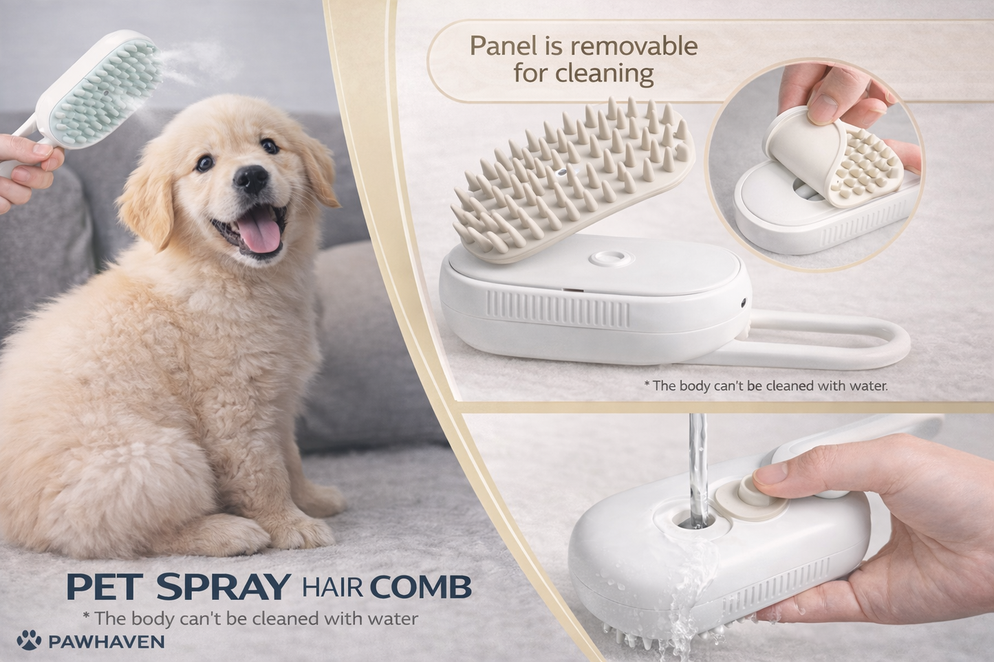 Steam Grooming Brush