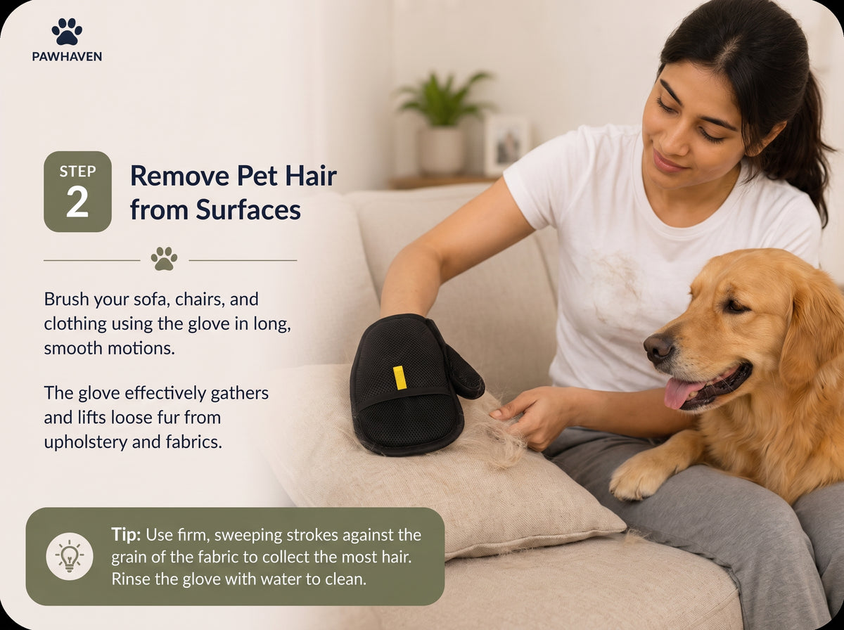 Remove Pet Hair from Any Surface