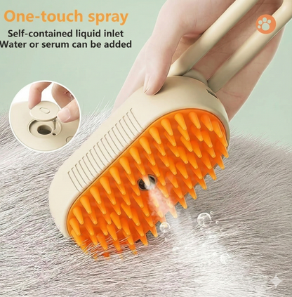 3 in 1 Gentle Steam Grooming Brush for Pets