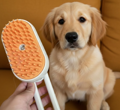 3 in 1 Gentle Steam Grooming Brush for Pets