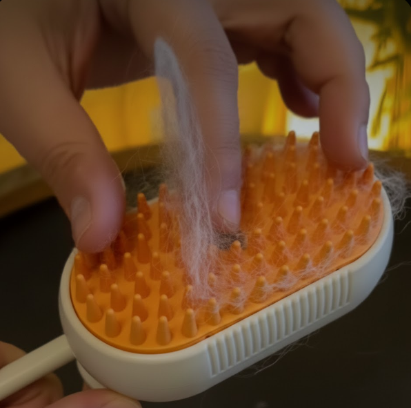 3 in 1 Gentle Steam Grooming Brush for Pets