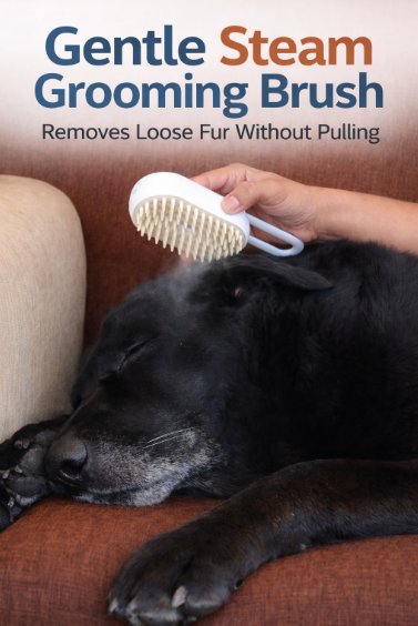 3-in-1 Steam Grooming Brush for Dogs & Cats – Say Goodbye to Pet Hair